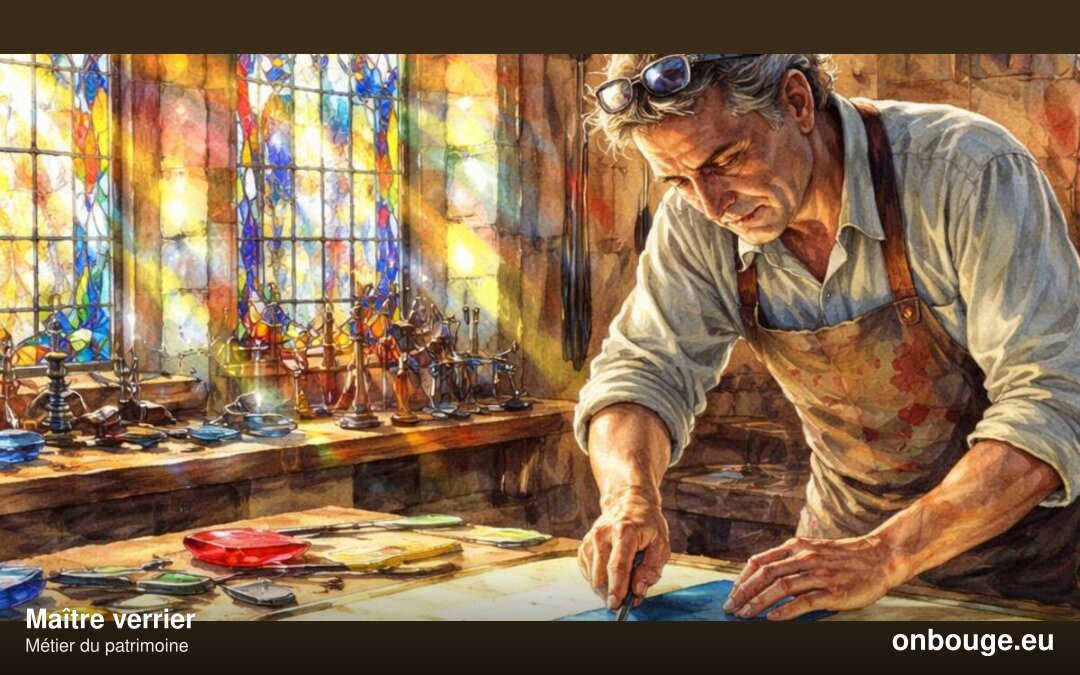 Maître verrier — aquarelle Onbouge