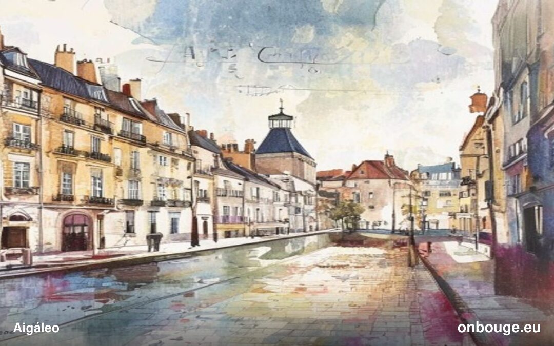 Aquarelle de Aigáleo, Grèce