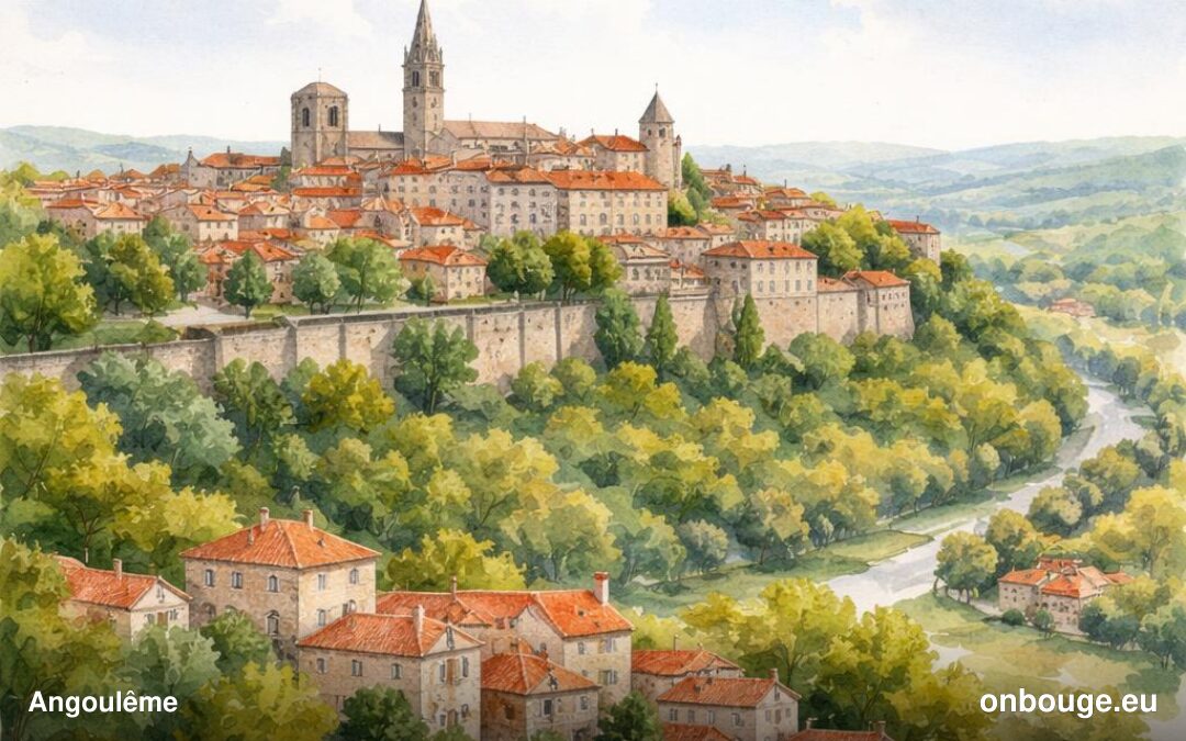 Aquarelle de Angoulême