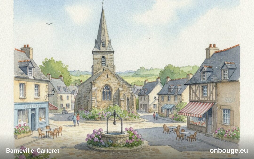 Aquarelle de Barneville-Carteret