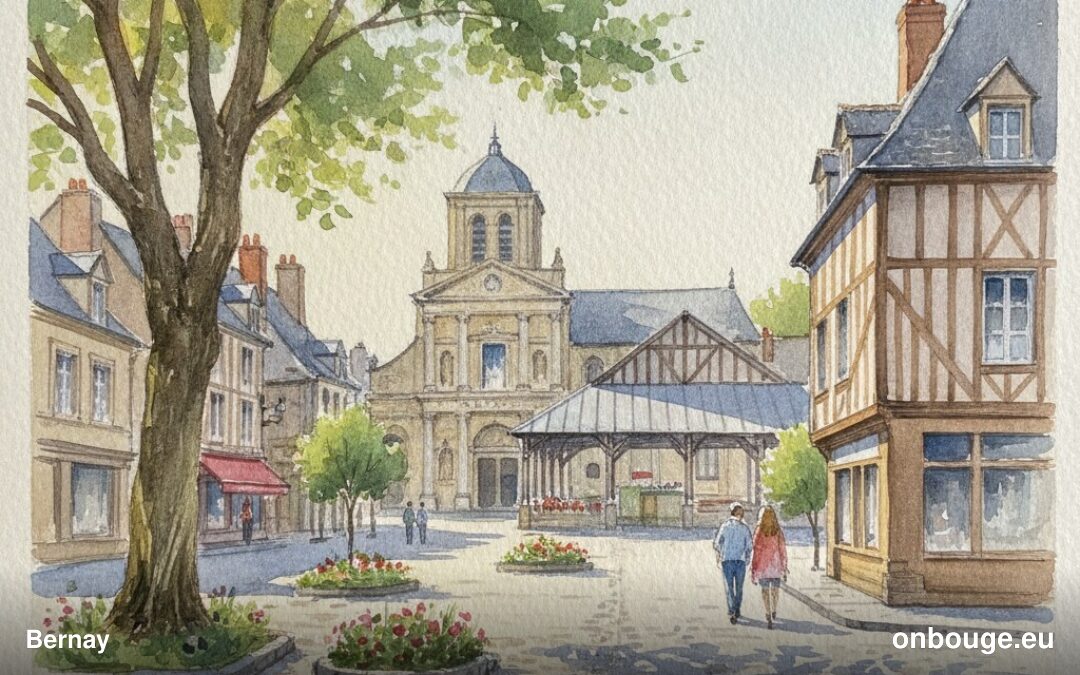 Aquarelle de Bernay