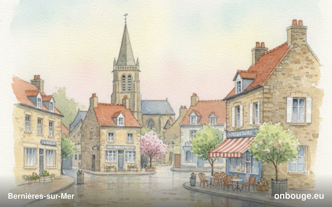Aquarelle de Bernières-sur-Mer