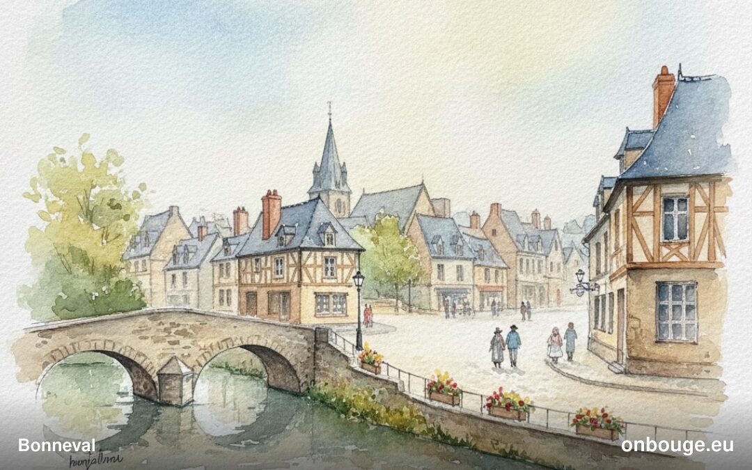 Watercolor of Bonneval