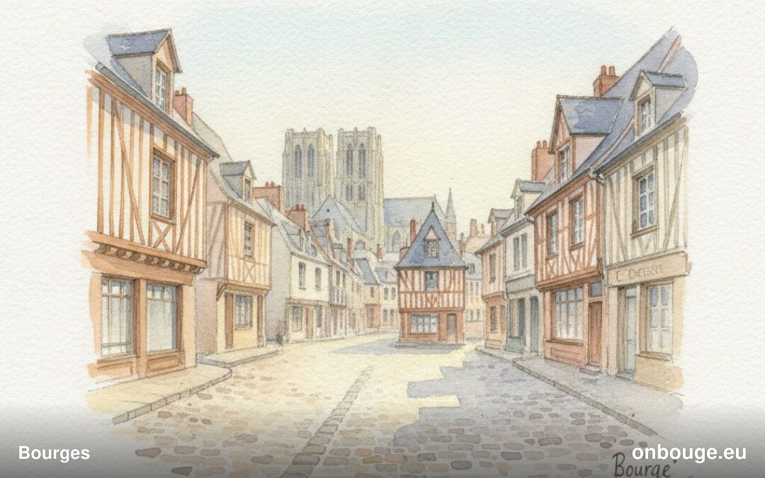 Aquarelle de Bourges