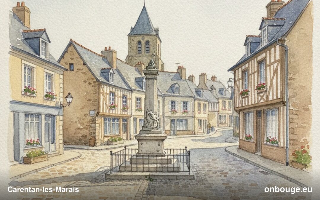 Aquarelle de Carentan-les-Marais