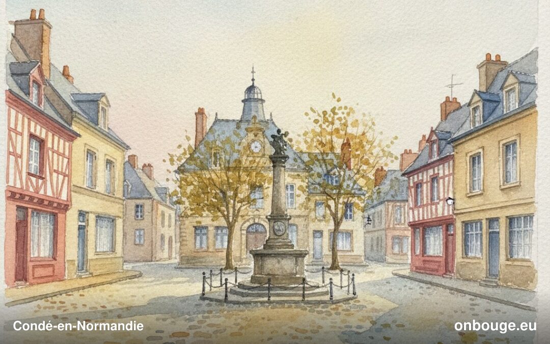 Aquarelle de Condé-en-Normandie