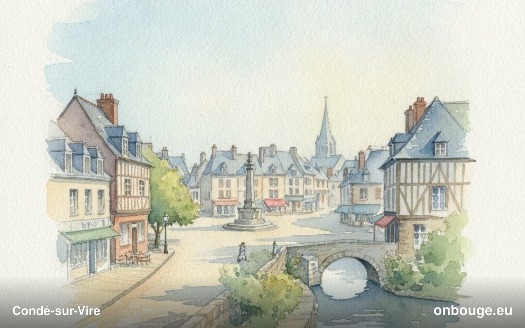 Aquarelle de Condé-sur-Vire