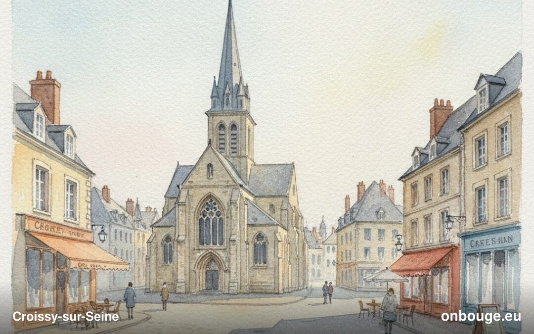 Aquarelle de Croissy-sur-Seine