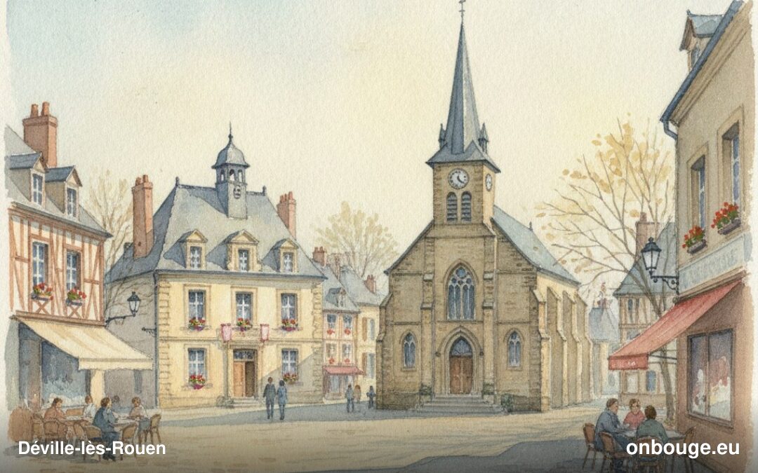 Aquarelle de Déville-lès-Rouen
