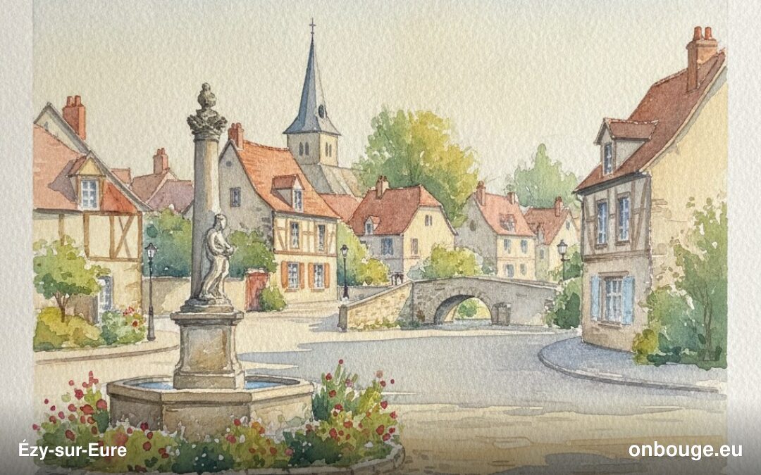 Aquarelle de Ézy-sur-Eure