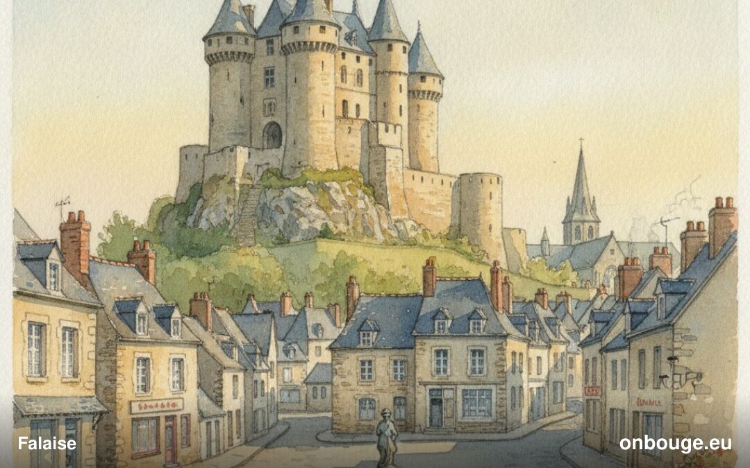 Aquarelle de Falaise