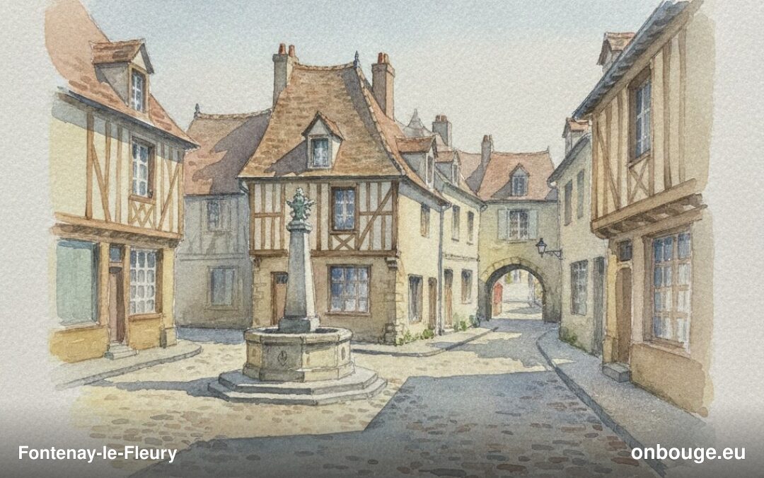 Aquarelle de Fontenay-le-Fleury