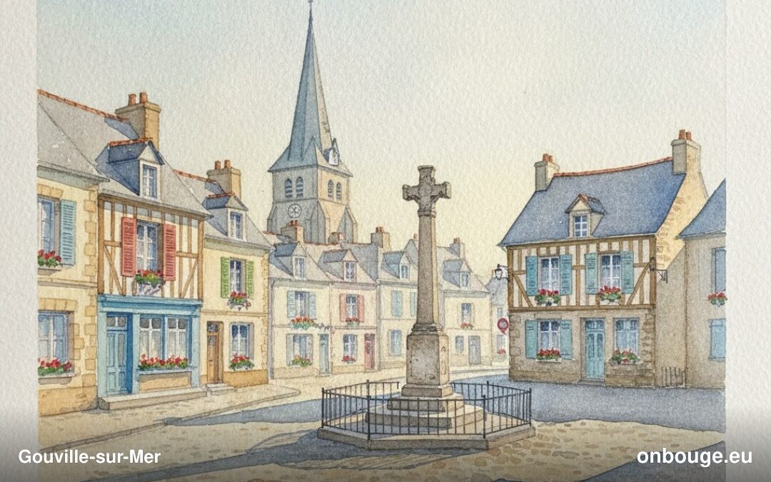 Aquarelle de Gouville-sur-Mer