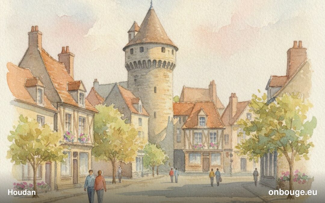 Aquarelle de Houdan