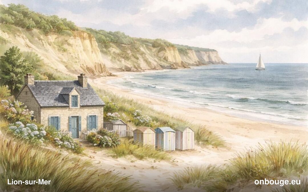 Watercolor of Lion-sur-Mer
