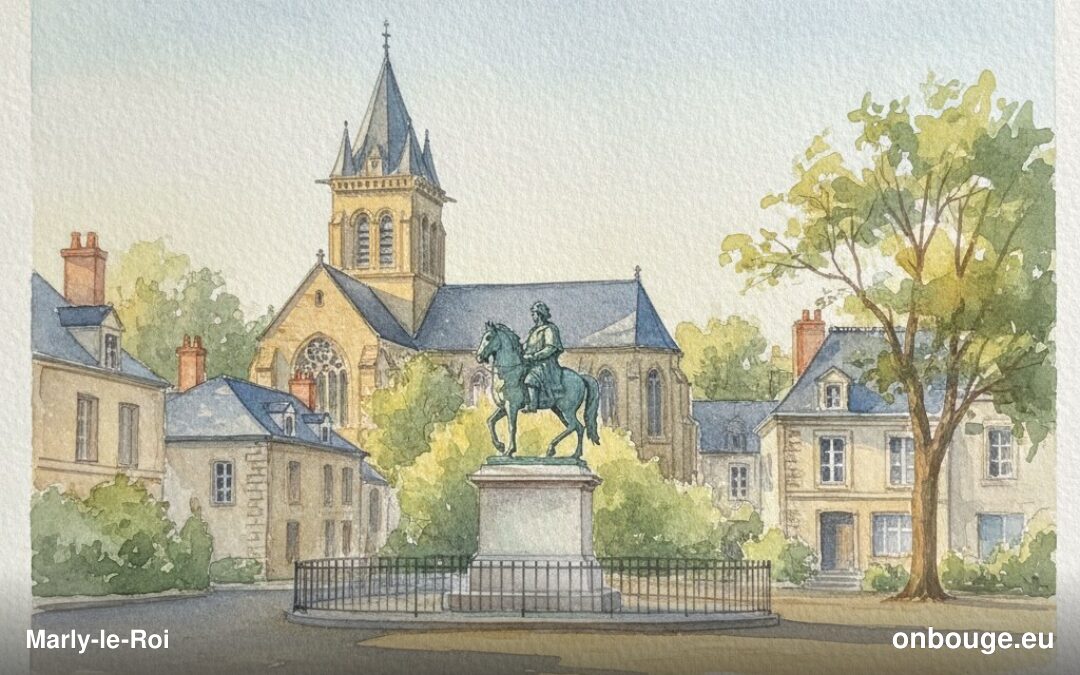 Aquarelle de Marly-le-Roi
