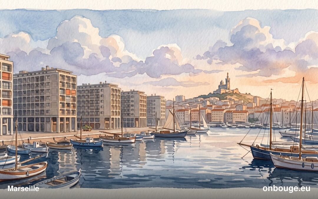 Aquarelle de Marseille