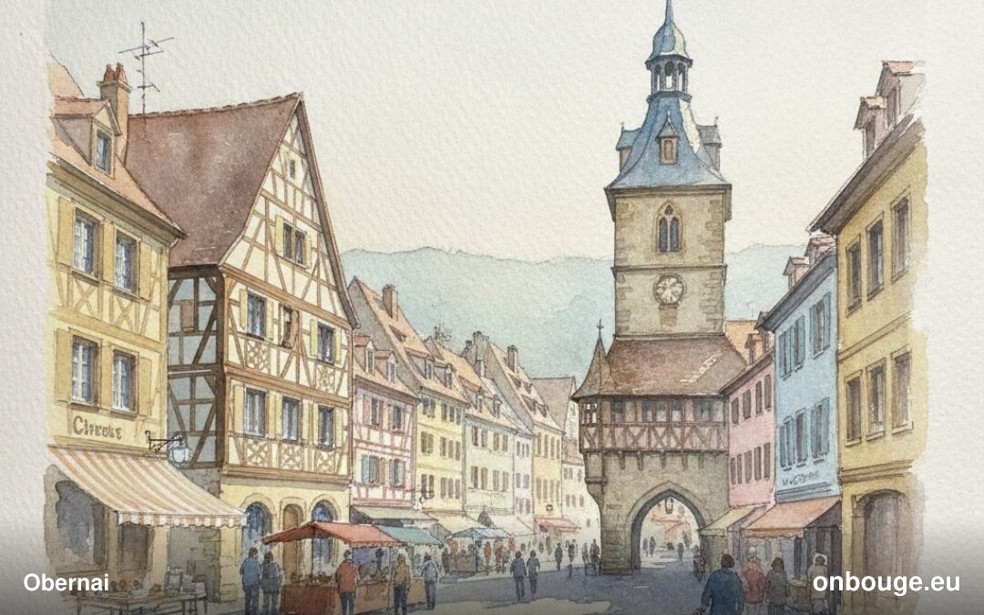 Aquarelle de Obernai