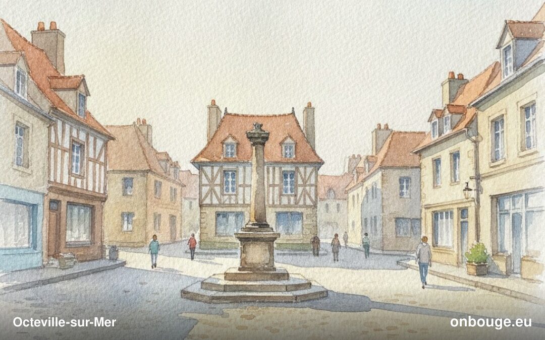 Aquarelle de Octeville-sur-Mer