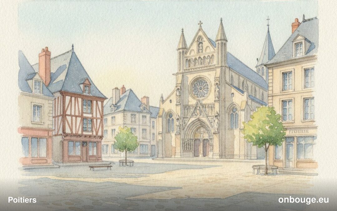 Aquarelle de Poitiers