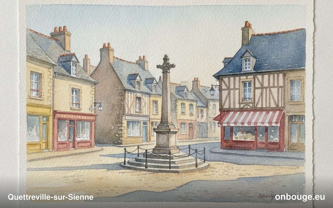 Aquarelle de Quettreville-sur-Sienne