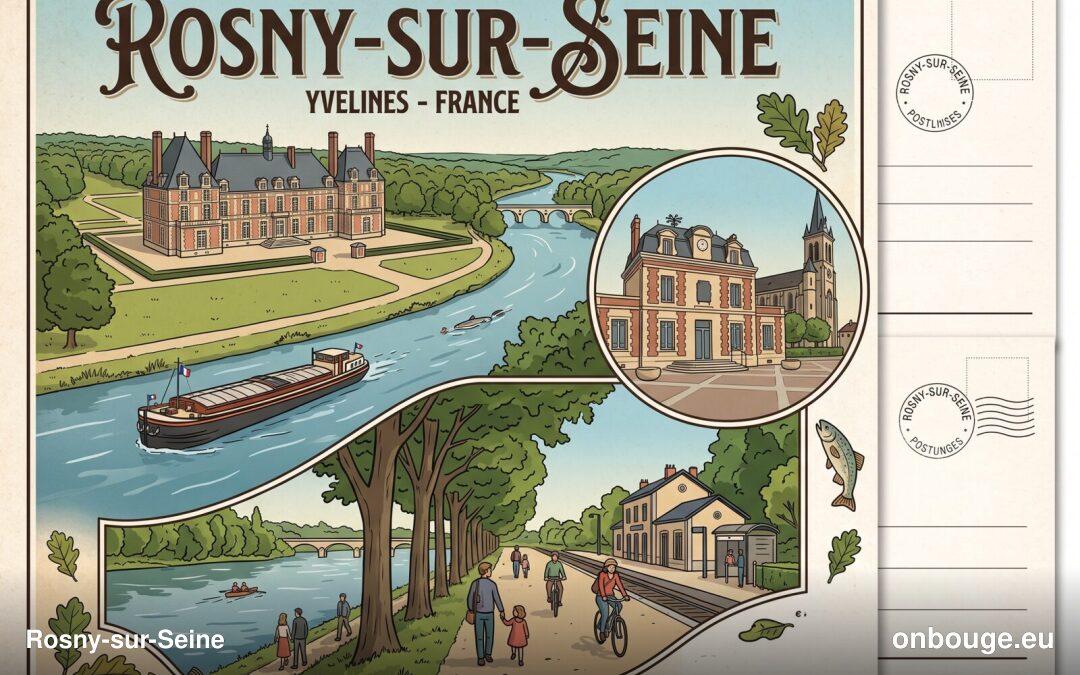 Aquarelle de Rosny-sur-Seine