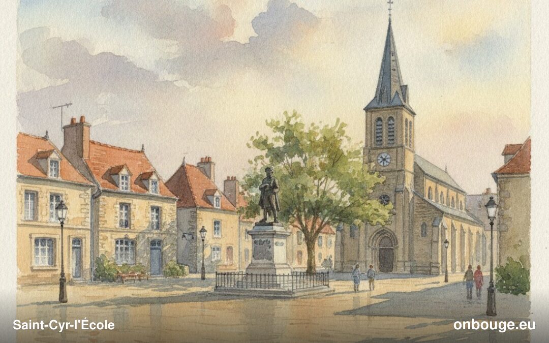 Aquarelle de Saint-Cyr-l'École