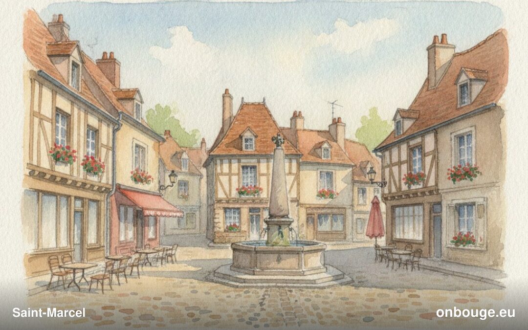 Aquarelle de Saint-Marcel