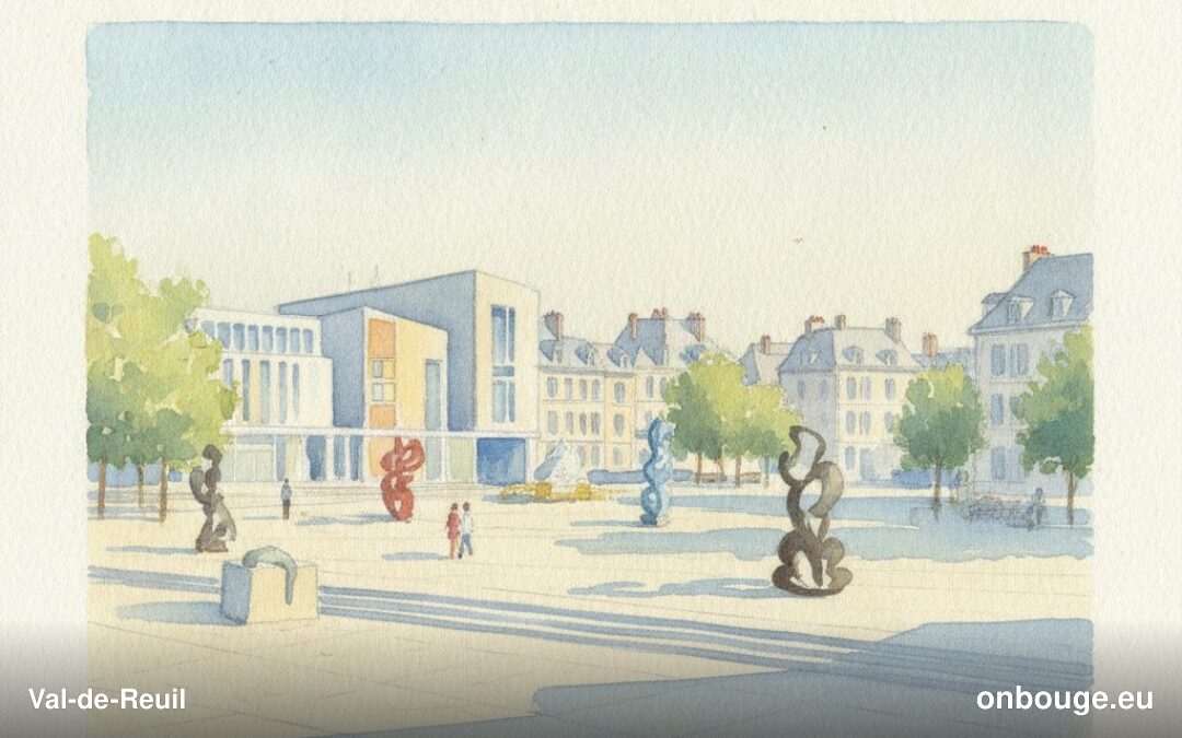 Aquarelle de Val-de-Reuil