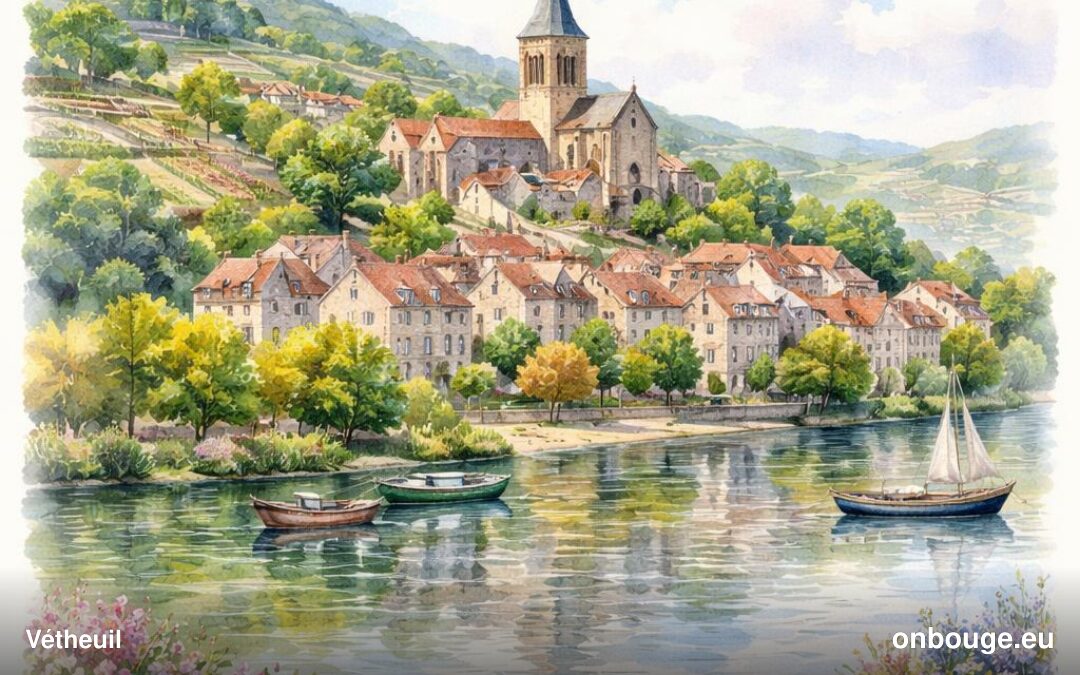 Aquarelle de Vétheuil