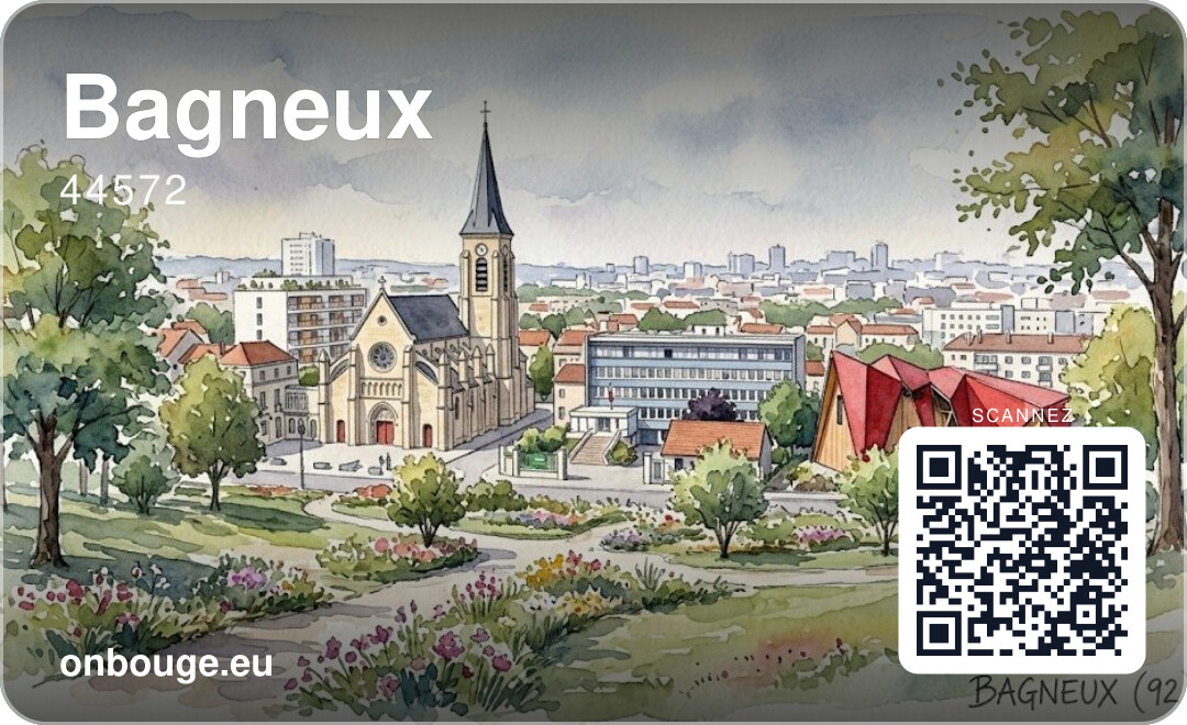 Bagneux — carte OnBouge avec QR code