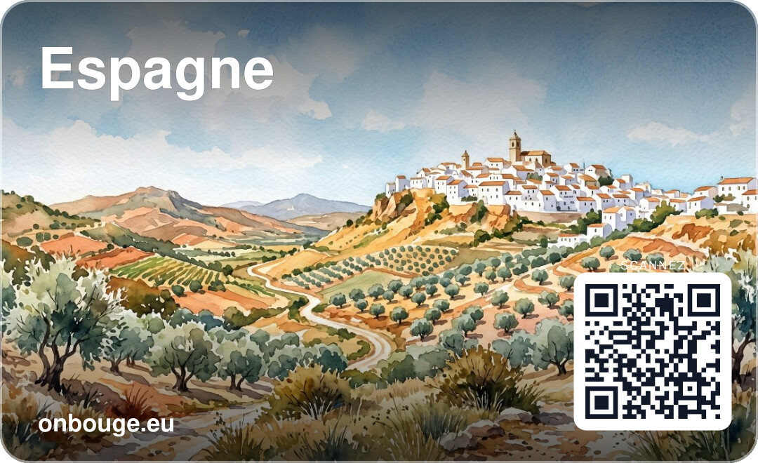 Acuarela de España — carte OnBouge avec QR