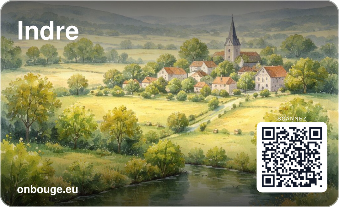 Aquarelle Indre — carte OnBouge avec QR