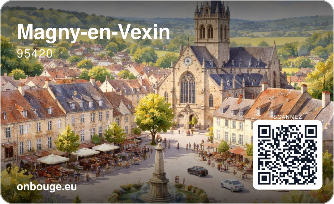Magny-en-Vexin — carte OnBouge avec QR code