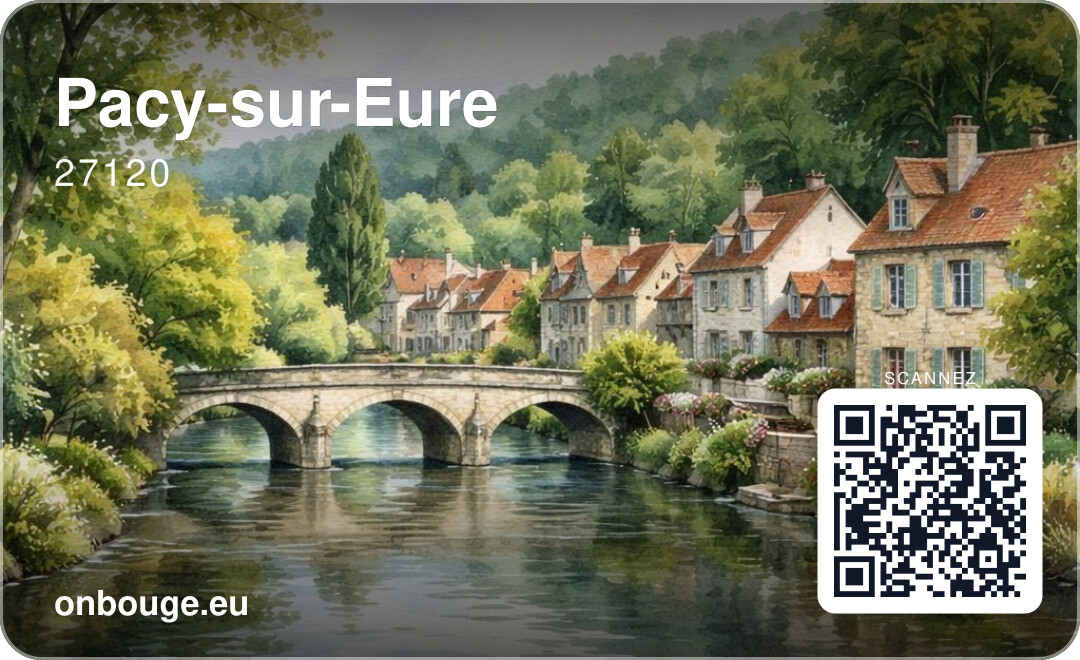 Pacy-sur-Eure — carte OnBouge avec QR code