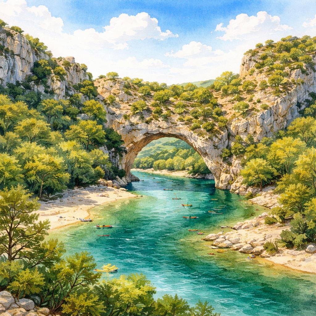 Ardèche — illustration départementale (aquarelle de la ville à venir)