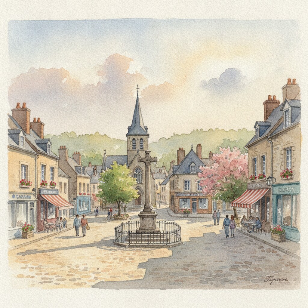 Agneaux — aquarelle — France