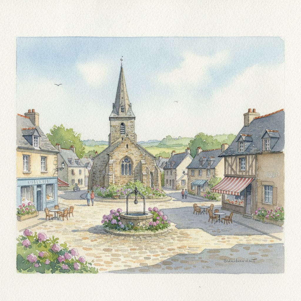 Barneville-Carteret — aquarelle — France