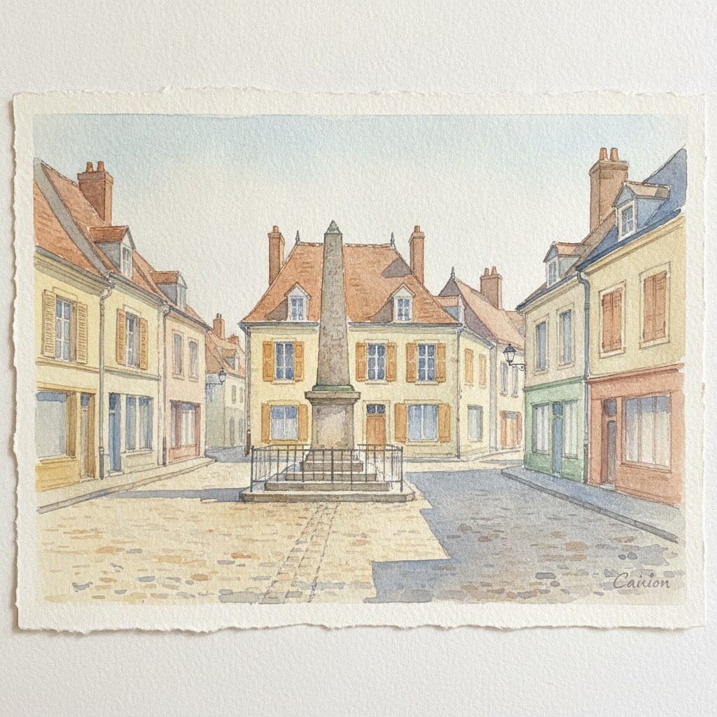 Cairon — aquarelle — France