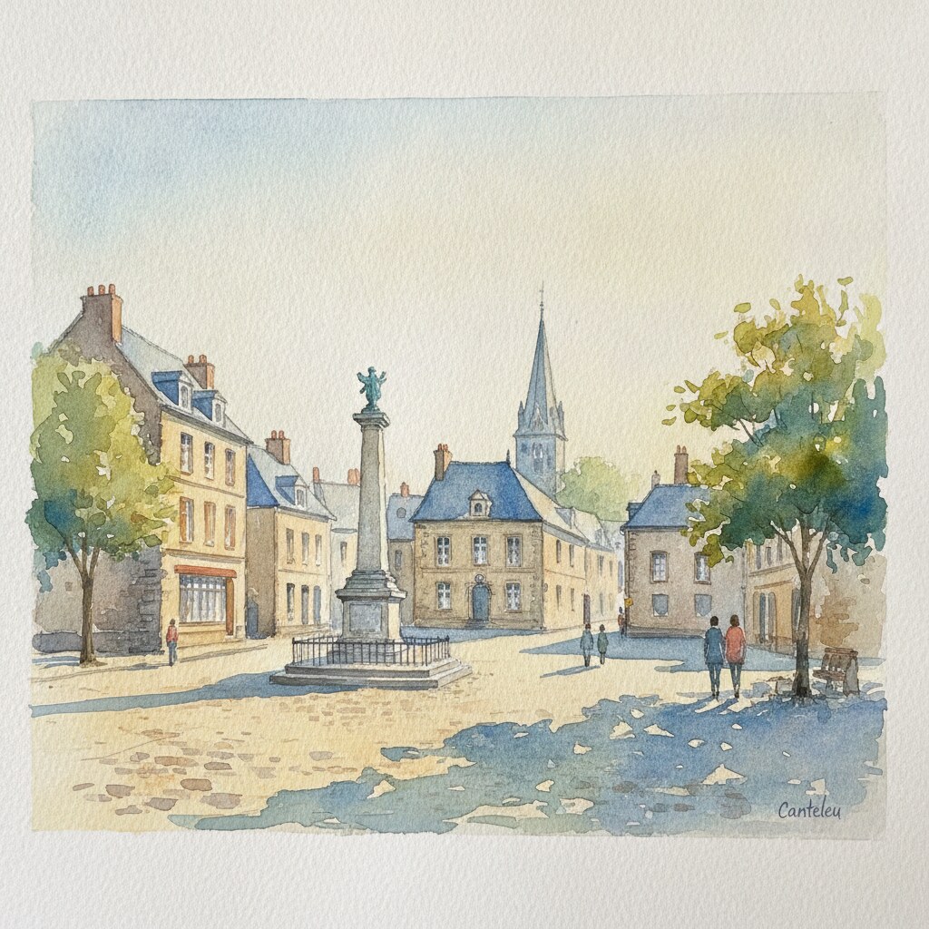 Canteleu — aquarelle — France