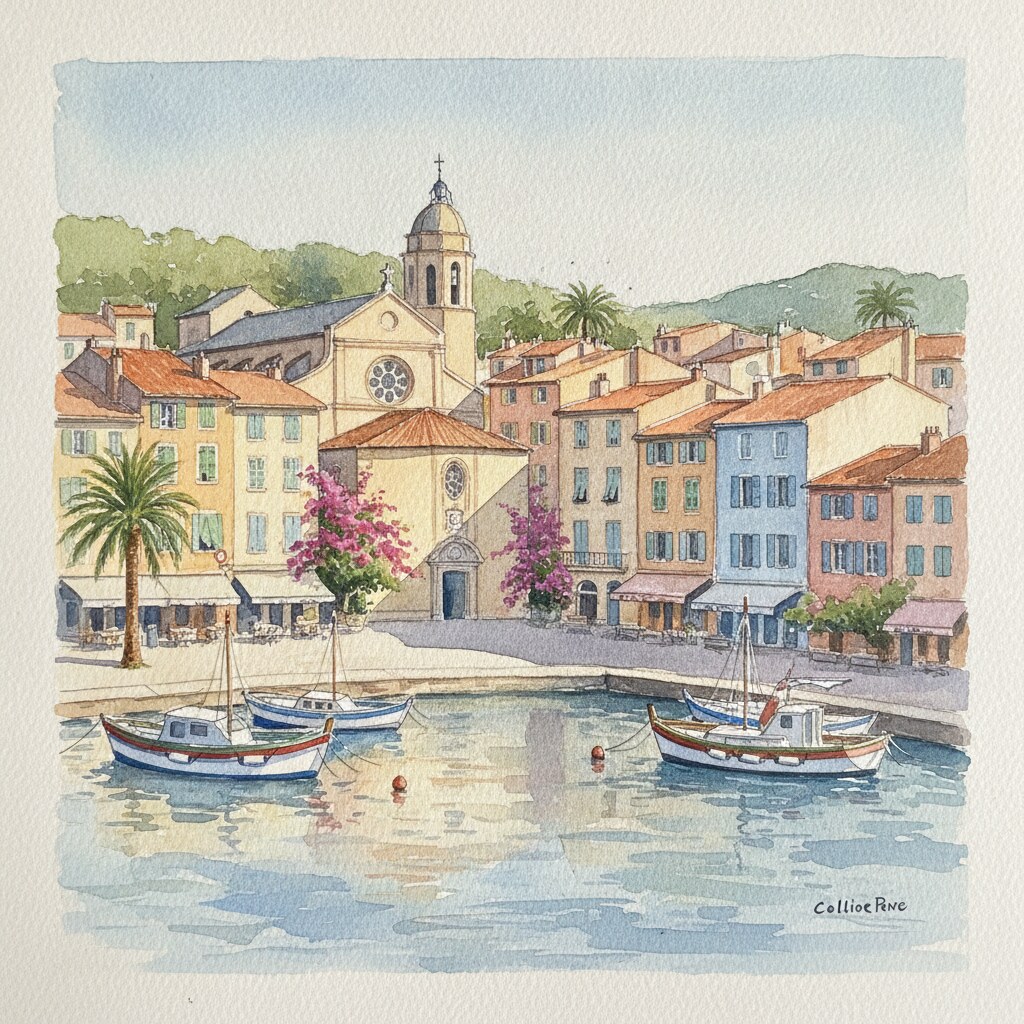 Collioure — aquarelle — France