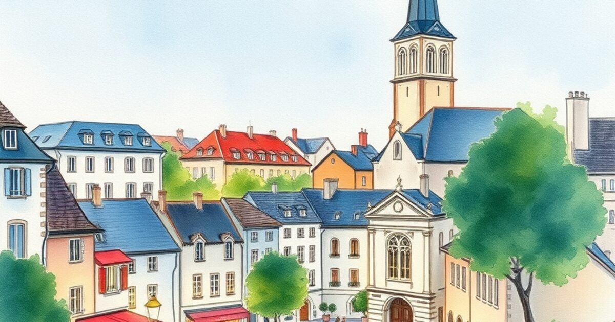 Aquarelle de Courbevoie