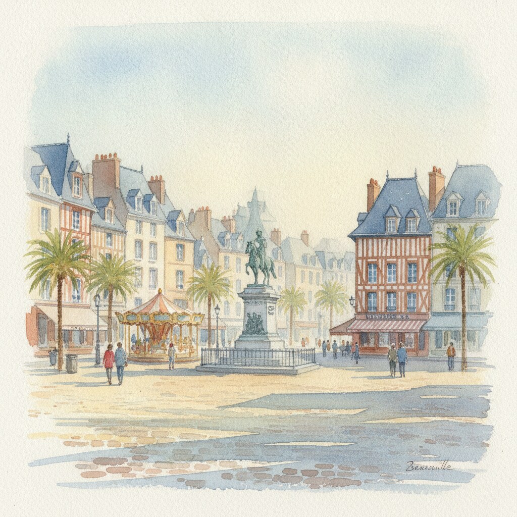 Deauville — aquarelle — France