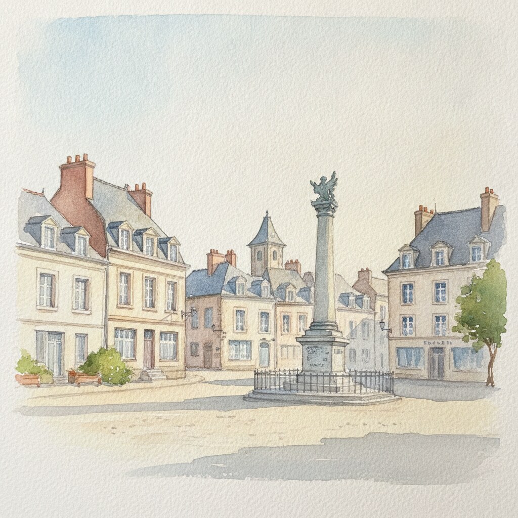 Duclair — aquarelle — France