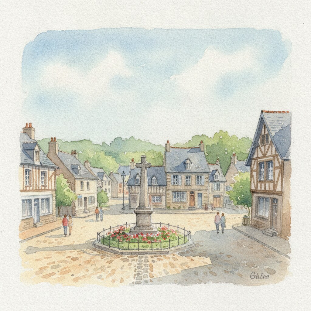 Gonfreville-l'Orcher — aquarelle — France