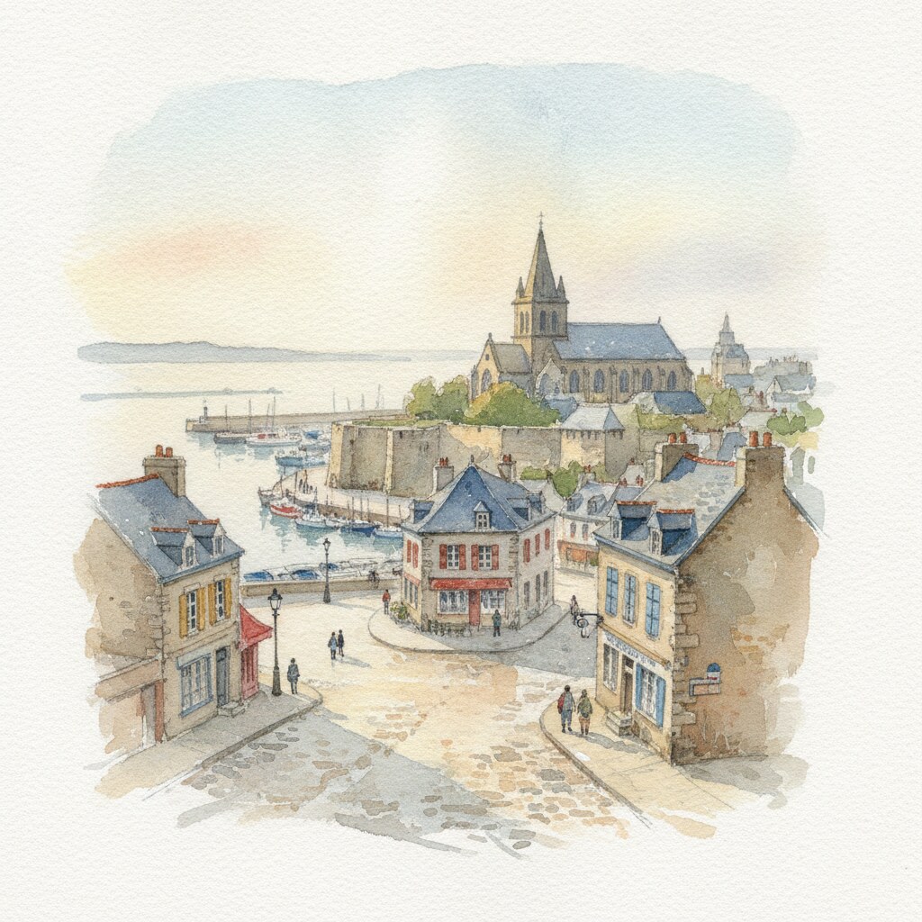 Granville — aquarelle — France
