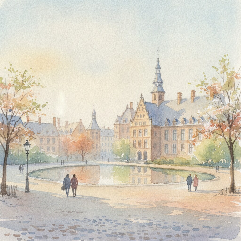 La Haye — aquarelle — France