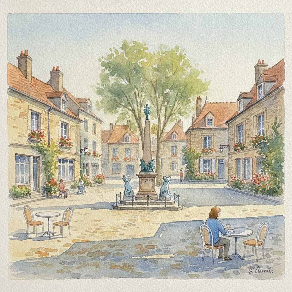 Le Chesnay-Rocquencourt — aquarelle — France