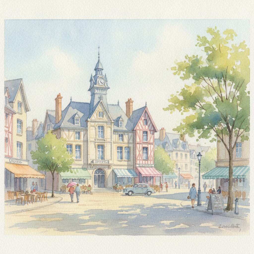 Le Touquet-Paris-Plage — aquarelle — France