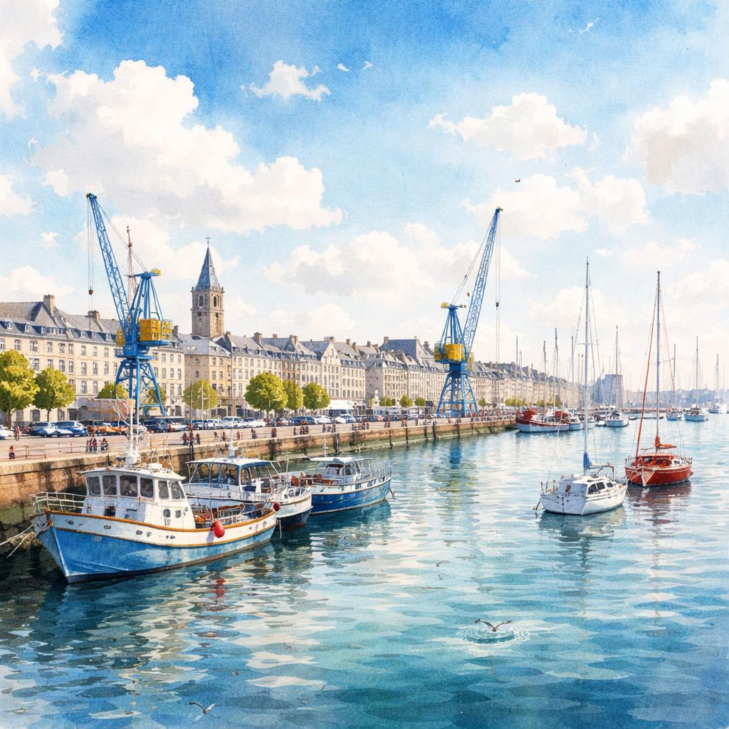 Lorient — aquarelle — France